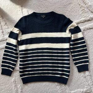 A.P.C. Striped Knit Sweater 100% Wool
